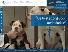 Tablet Screenshot of dierenkliniekdearker.nl